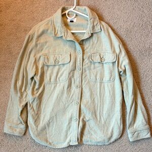 American Eagle Women’s Medium Light Green Shacket